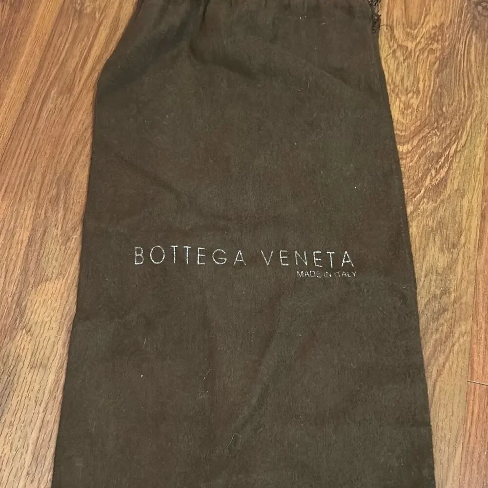 Bottega Vaneta brown felt dust bag shoe bag